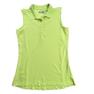 Callaway Sleeveless Golf Polo Shirt Women's Medium Opti-Dri Green Golfing Med